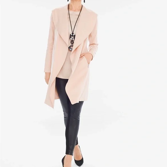 Chico’s Black Label Drape Collar Jacket - Picture 3 of 4